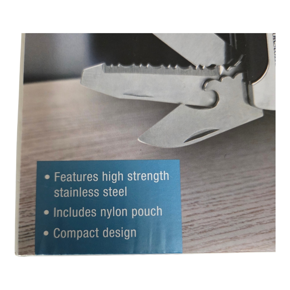 Brookstone 10 In 1 Stainless Steel Hammer Multi Tool Camping Survival Must Have - Picture 2 of 11